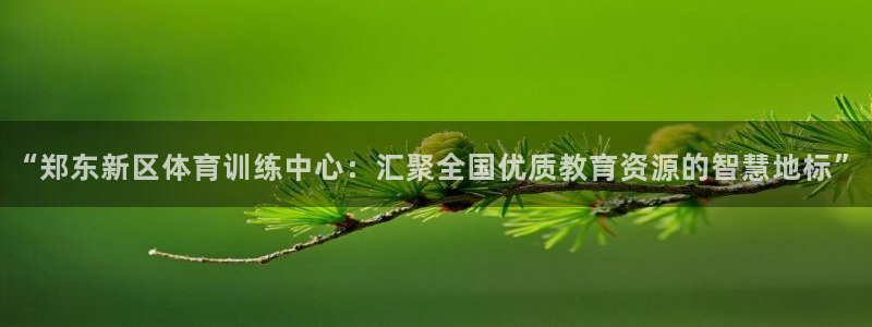 尊龙官网下载平台是正规平台吗安全吗：“郑东新区体育训